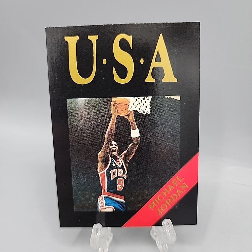 Michael Jordan USA Basketball 1984 Gold Medal Winner 1992 Olympic Promo Card